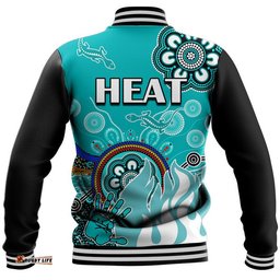 Brisbane Heat Baseball Jacket Cricket Indigenous Aboriginal Lizard Version