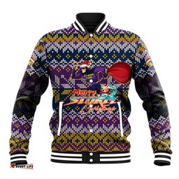 Melbourne Storm Christmas Baseball Jacket MerryStorm Man DT02