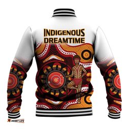 Australia Indigenous Rugby Baseball Jacket All Stars Aborigine Dreamtime White Version