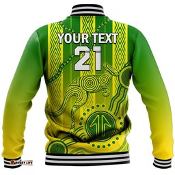 Custom Personalised Australia Soccer Baseball Jacket Go Aussie Socceroos With Kangaroo