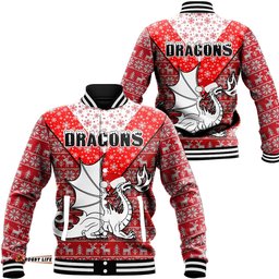 Vibe Hoodie Clothing - St. George Illawarra Dragons Christmas Baseball Jackets
