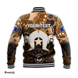 Custom Personalised Tigers Torres Strait Islanders Mix Aboriginal Baseball Jacket
