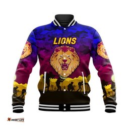 Custom Personalised Brisbane Lions ANZAC Baseball Jacket Simple Style