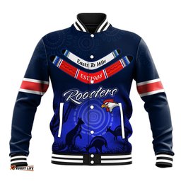 Custom Rosster Easts To Win Baseball Jacket Sydney Rugby est 1908 Boomerang Indeginous