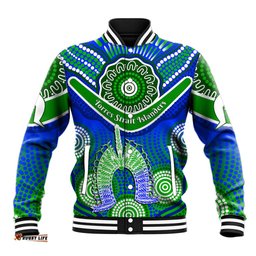 Custom Personalised Torres Strait Islanders Baseball Jacket Dhari Australian Aboriginal Art