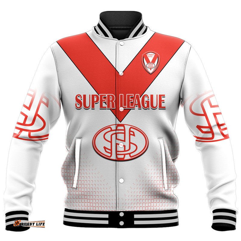 Custom Personalised Saints Rugby Champions Baseball Jacket St Helens World Club Challenge