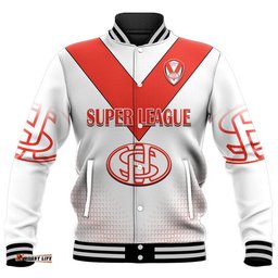 Custom Personalised Saints Rugby Champions Baseball Jacket St Helens World Club Challenge