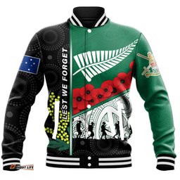 Vibe Hoodie Clothing - Custom Australia Indigenous & New Zealand Maori Anzac Baseball Jacket