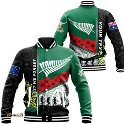 Vibe Hoodie Clothing - Custom Australia Indigenous & New Zealand Maori Anzac Baseball Jacket