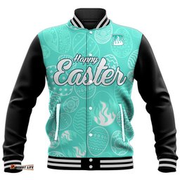 Custom Personalised Brisbane Heat Cricket Happy Easter Day Baseball Jacket Simple Style