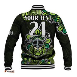 Custom Personalised NRL Canberra Raiders Rugby 1981 Aboriginal Baseball Jacket