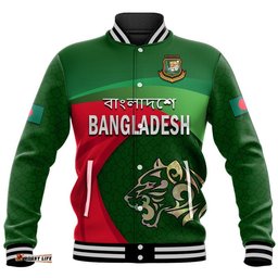 Bangladesh Cricket Team Baseball Jacket Bangla Tigers Simple