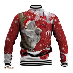 Australia Christmas Baseball Jacket Santa Koala Ver02