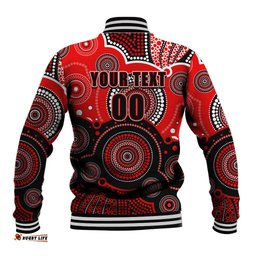 Custom Text And Number Renegades BBL Baseball Jacket Aboriginal Patterns