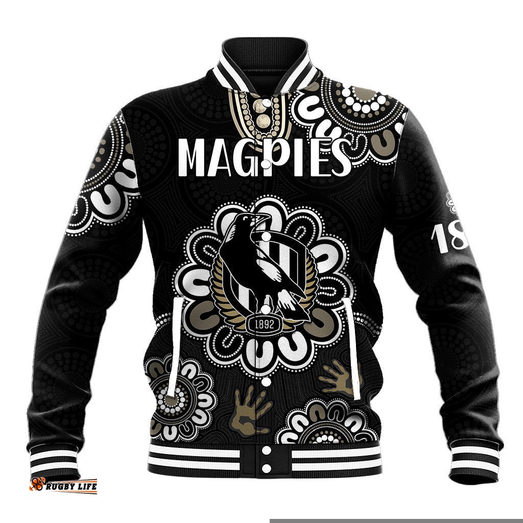 AFL Collingwood Magpies Football Magpies 1892 Baseball Jacket
