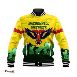 MacDonnell Districts ANZAC Baseball Jacket Simple Style