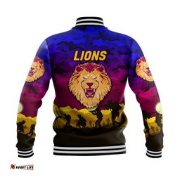 Brisbane Lions ANZAC Baseball Jacket Simple Style