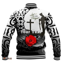 Vibe Hoodie Clothing - Custom Anzac Day Poppy Remembrance Baseball Jacket