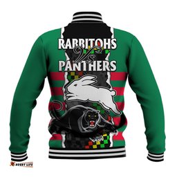 NRL Combine Rabbitohs and Panthers Baseball Jacket