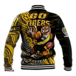 Richmond Football Baseball Jacket Aboriginal Go The Tigers Mascot