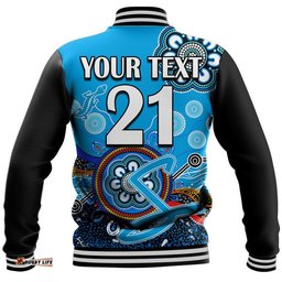 Custom Personalised Adelaide Strikers Baseball Jacket Cricket Indigenous Aboriginal Lizard Version