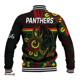 NRL Penrith Panthers Rugby Baseball Jacket Panthers 1966 Aboriginal