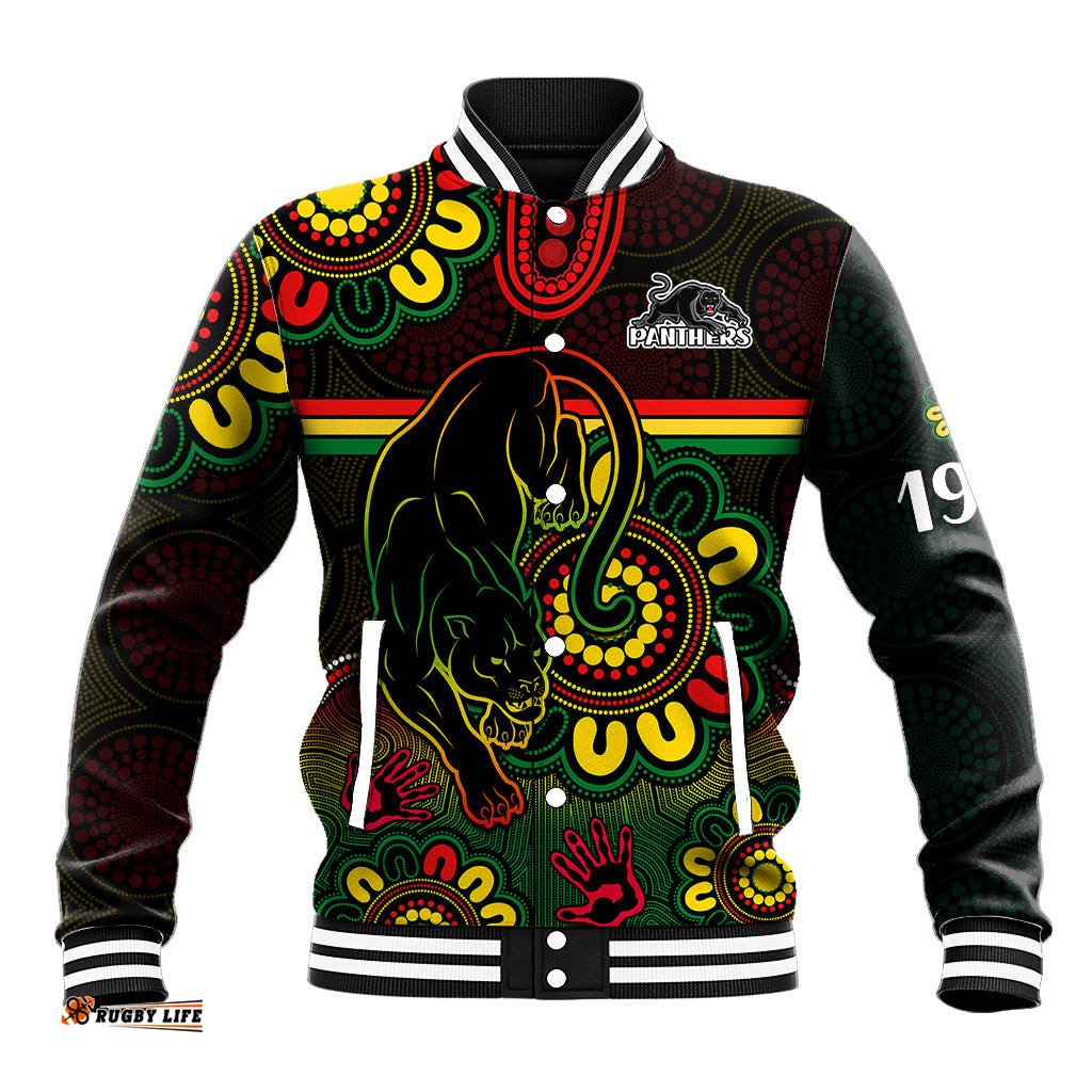 NRL Penrith Panthers Rugby Baseball Jacket Panthers 1966 Aboriginal