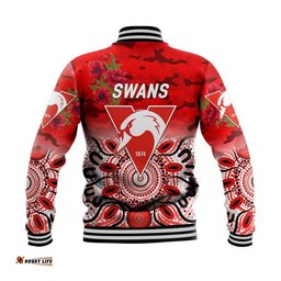 Sydney Swans ANZAC Baseball Jacket Indigenous Vibes