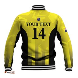 Custom Australia Cricket Baseball Jacket 2024 World Cup Go Aussie - Gold Version