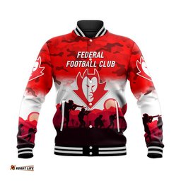 Federal Football Club ANZAC Baseball Jacket Simple Style