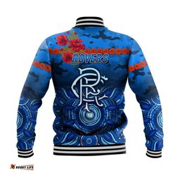 Rovers Football Club ANZAC Baseball Jacket Indigenous Vibes