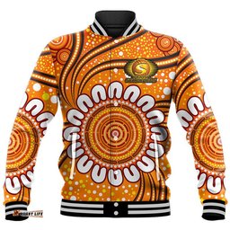 Custom Personalised Perth Scorchers Cricket Baseball Jacket Aboriginal