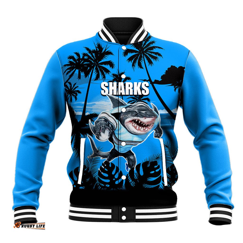 NRL Sharks Baseball Jacket Summer Vibe Style