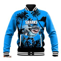 NRL Sharks Baseball Jacket Summer Vibe Style
