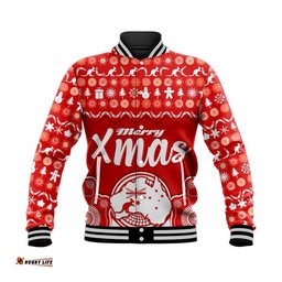 Custom Personalised Australia Christmas Vibe With Symbol Aboriginal Dot Painting Style Baseball Jacket
