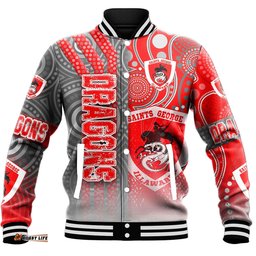 Vibe Hoodie Clothing - St. George Illawarra Dragons Sporty Style Baseball Jackets