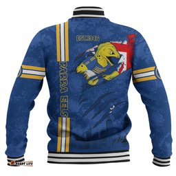 Parramatta Eels Baseball Jacket - Happy Australia Day Flag Scratch Style