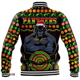 Panthers Christmas Vibe With Aboriginal Dot Panting Style Baseball Jacket