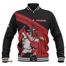 St. George Illawarra Dragons Baseball Jacket Custom Team Of Us Die Hard Fan Supporters