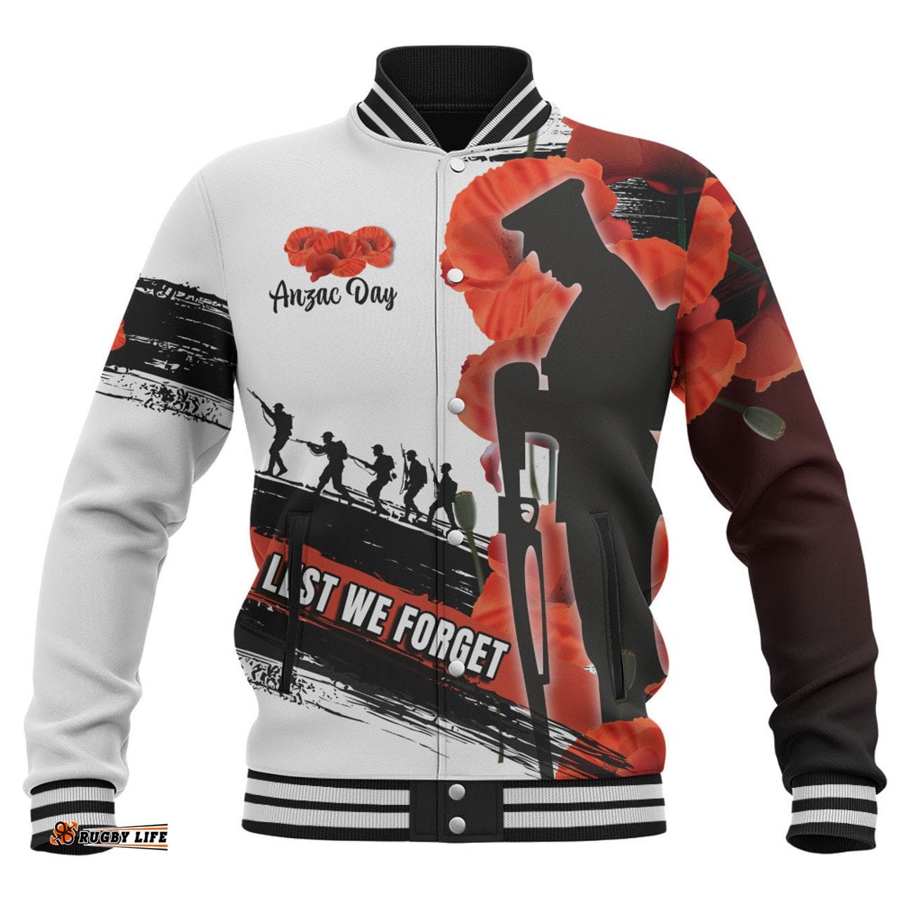 Australia Baseball Jacket - Custom Anzac Day Special Style ( Ver 2 )
