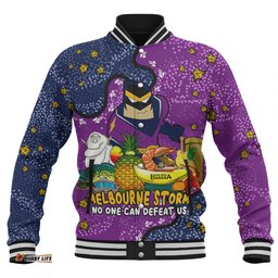 Melbourne Storm Custom Baseball Jacket - Australian Big Things Baseball Jacket