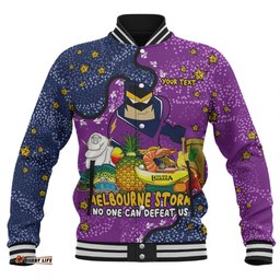 Melbourne Storm Custom Baseball Jacket - Australian Big Things Baseball Jacket