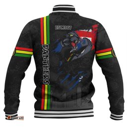 Penrith Panthers Baseball Jacket - Happy Australia Day Flag Scratch Style