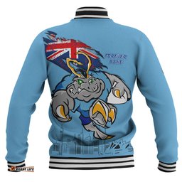 New South Wales Blues Baseball Jacket Custom For Die Hard Fan Australia Flag Scratch Style