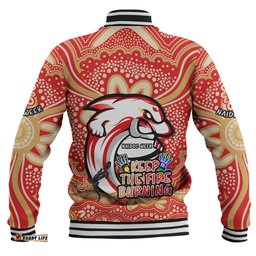 Redcliffe Dolphins Baseball Jacket Aboriginal Inspired Naidoc Week Custom For Die Hard Fan Supporters