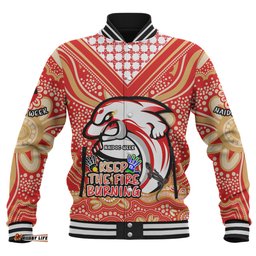 Redcliffe Dolphins Baseball Jacket Aboriginal Inspired Naidoc Week Custom For Die Hard Fan Supporters