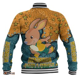 Australia Wallabies Custom Baseball Jacket - Team With Dot And Star Patterns For Tough Fan Baseball Jacket