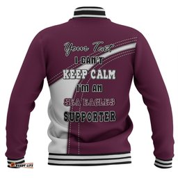 Manly Warringah Sea Eagles Baseball Jacket Custom Team Of Us Die Hard Fan Supporters