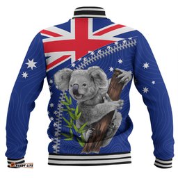 Australia Australia Day Baseball Jacket - Koala Happy Australia Day Baseball Jacket
