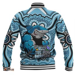 Cronulla-Sutherland Sharks Baseball Jacket Aboriginal Inspired Naidoc Week Custom For Die Hard Fan Supporters